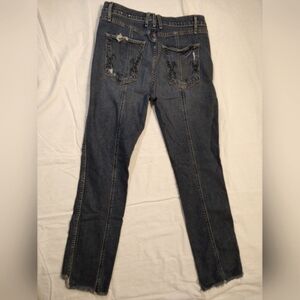 McGuire Denim Distressed Straight Leg